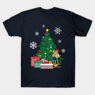 Ding A Ling Wolf Around The Christmas Tree T-Shirt